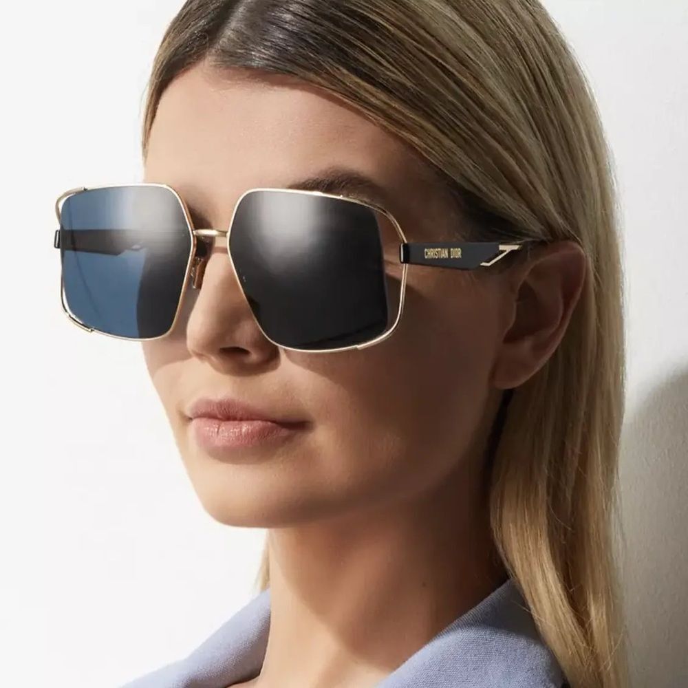 NEW Dior Sunglasses Archidior S1U Shiny Gold Blue Women - Picture 6 of 13
